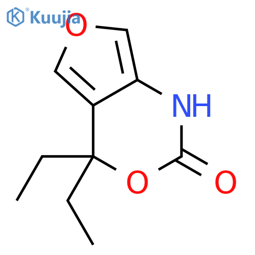 4H-Furo[3,4-d][1,3]oxazin-2(1H)-one,4,4-diethyl- structure