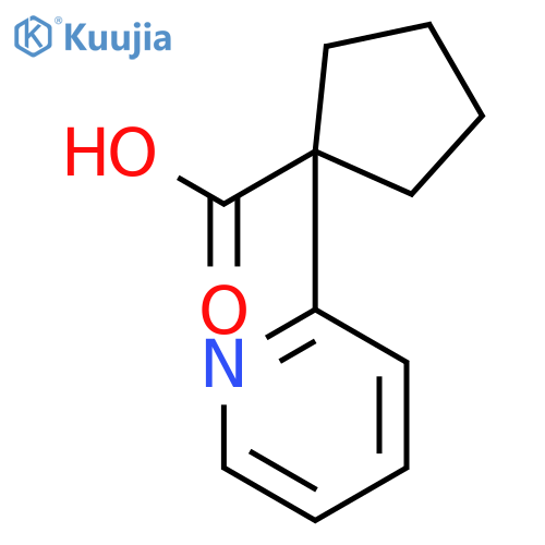 Cyclopentanecarboxylic acid, 1-(2-pyridinyl)- structure