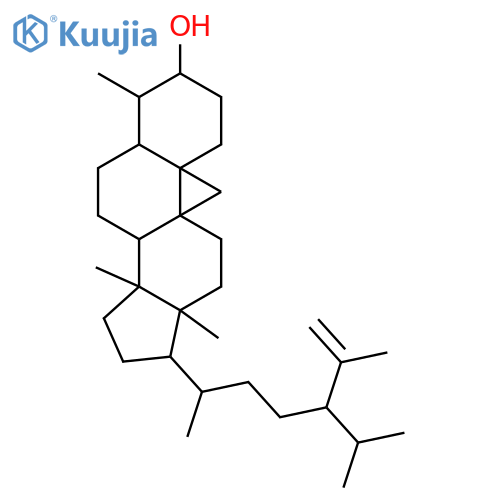4α,14α,28-Trimethyl-9β,19-cyclo-5α-stigmast-25-en-3β-ol structure