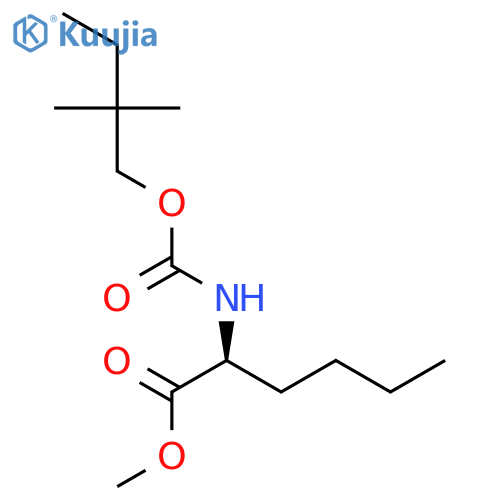 L-NORLEUCINE, N-[(2,2-DIMETHYLBUTOXY)CARBONYL]-, METHYL ESTER structure