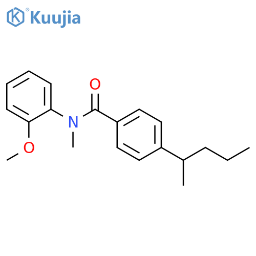 BENZAMIDE, N-(2-METHOXYPHENYL)-N-METHYL-4-(1-METHYLBUTYL)- structure