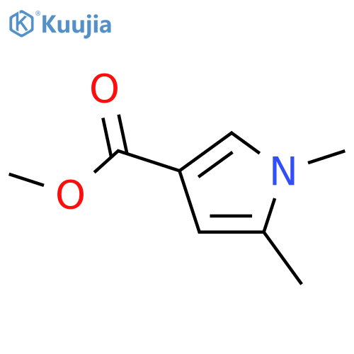 1H-Pyrrole-3-carboxylicacid, 1,5-dimethyl-, methyl ester structure