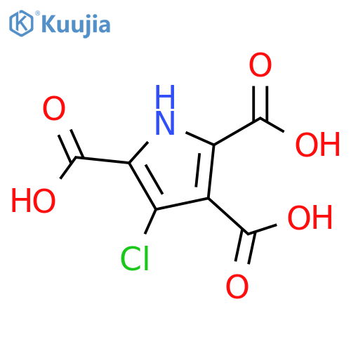1H-Pyrrole-2,3,5-tricarboxylic acid, 4-chloro- structure