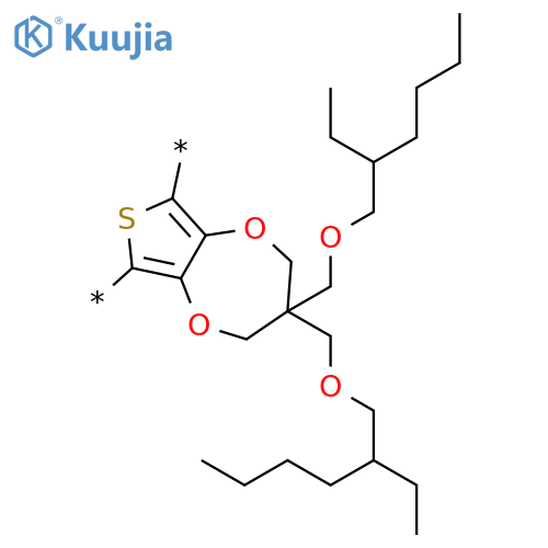 POLY[3,3-BIS[[(2-ETHYLHEXYL)OXY]METHYL]-3,4-DIHYDRO-2H-THIENO[3,4-B][1,4]DIOXEPIN-6,8-DIYL] structure