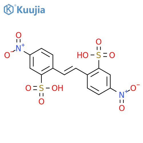 Benzenesulfonic acid, 2,2'-(1Z)-1,2-ethenediylbis[5-nitro- structure