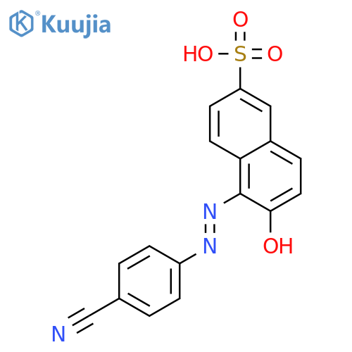 2-Naphthalenesulfonicacid, 5-[2-(4-cyanophenyl)diazenyl]-6-hydroxy- structure