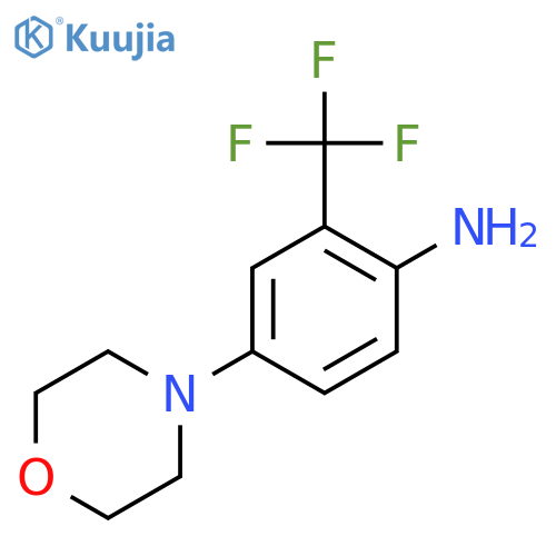 4-(morpholin-4-yl)-2-(trifluoromethyl)aniline structure