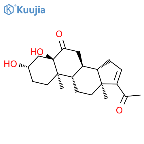 Pregn-16-ene-6,20-dione, 3,5-dihydroxy-, (3b,5a)- structure