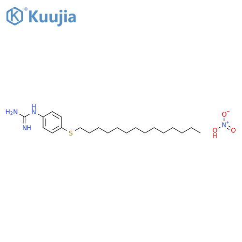 Guanidine, N-[4-(tetradecylthio)phenyl]-, mononitrate structure
