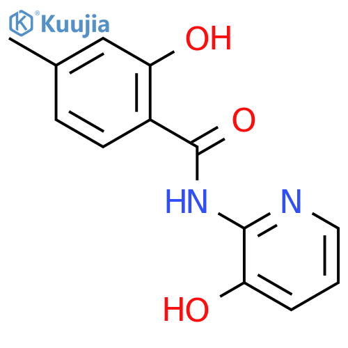 Benzamide, 2-hydroxy-N-(3-hydroxy-2-pyridinyl)-4-methyl- structure