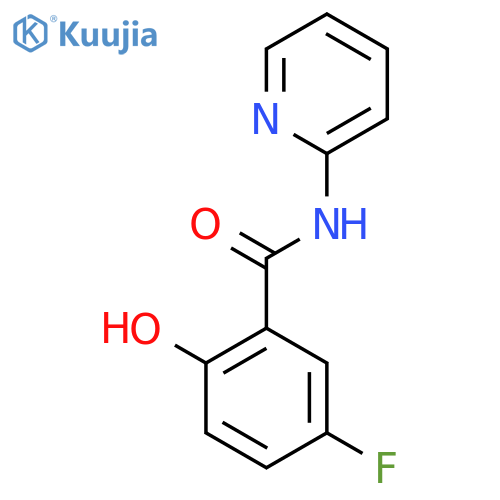 Benzamide, 5-fluoro-2-hydroxy-N-2-pyridinyl- structure