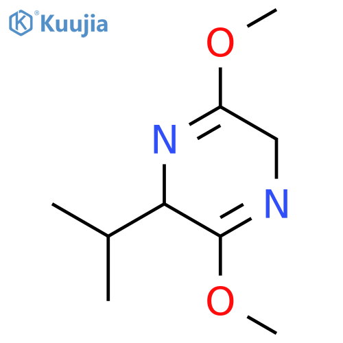(2S)-3,6-dimethoxy-2-(propan-2-yl)-2,5-dihydropyrazine structure