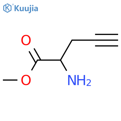 (R)-2-Amino-4-pentynoic acid, methyl ester structure