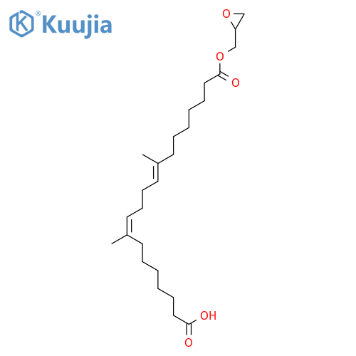 (8E,12E)-8,13-dimethyl-20-[(2R)-oxiran-2-ylmethoxy]-20-oxoicosa-8,12-dienoic acid structure