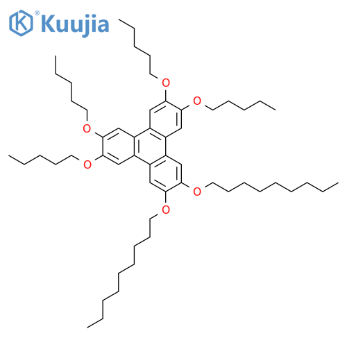 TRIPHENYLENE, 2,3-BIS(NONYLOXY)-6,7,10,11-TETRAKIS(PENTYLOXY)- structure