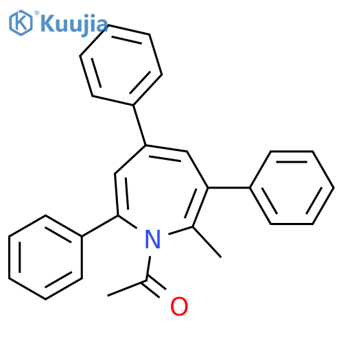 1H-Azepine, 1-acetyl-2-methyl-3,5,7-triphenyl- structure