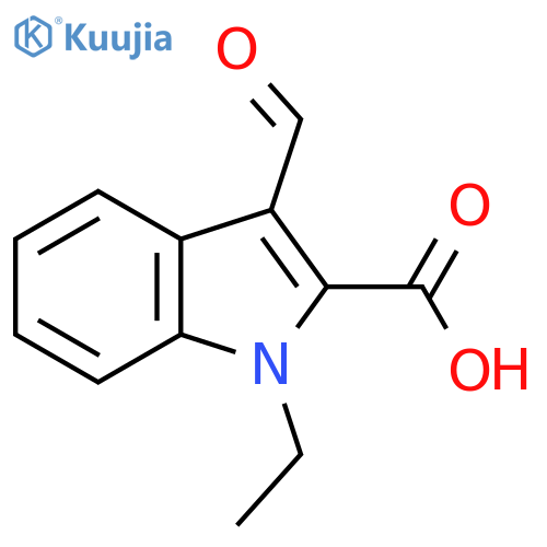 1-Ethyl-3-formyl-1H-indole-2-carboxylic acid structure