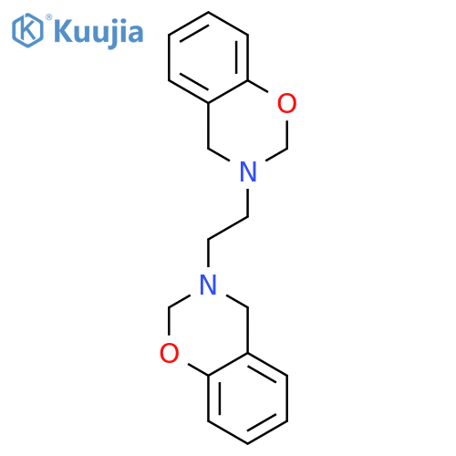 2H-1,3-Benzoxazine, 3,3'-(1,2-ethanediyl)bis[3,4-dihydro- structure