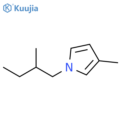 1H-Pyrrole, 3-methyl-1-(2-methylbutyl)- structure