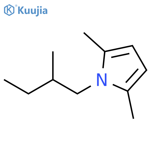 1H-Pyrrole, 2,5-dimethyl-1-(2-methylbutyl)- structure