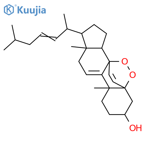 (22E)-5α,8α-Epidioxy-5α-cholesta-6,9(11),22-trien-3β-ol structure