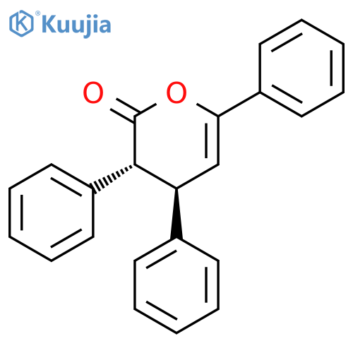 2H-PYRAN-2-ONE, 3,4-DIHYDRO-3,4,6-TRIPHENYL-, TRANS- structure
