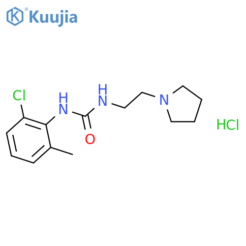 1-(2-chloro-6-methylphenyl)-3-(2-pyrrolidin-1-ylethyl)urea hydrochloride structure