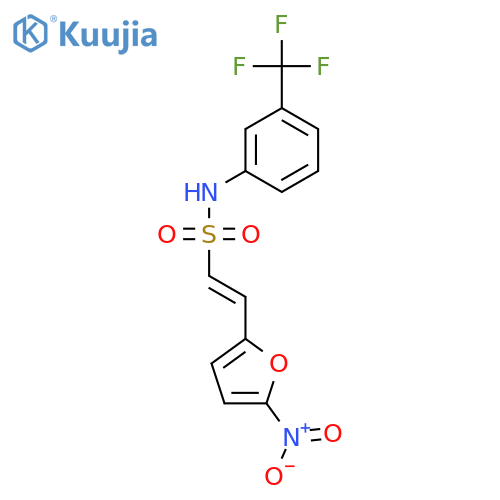 ETHENESULFONAMIDE, 2-(5-NITRO-2-FURANYL)-N-[3-(TRIFLUOROMETHYL)PHENYL]- structure