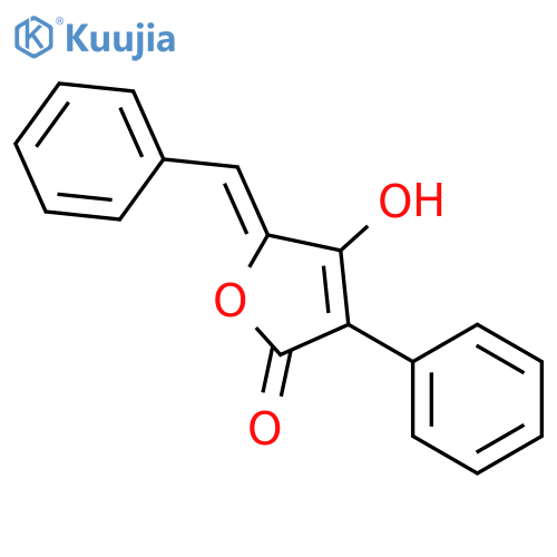 2(5H)-FURANONE, 4-HYDROXY-3-PHENYL-5-(PHENYLMETHYLENE)-, (Z)- structure
