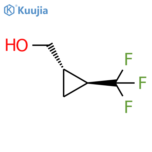 [trans-2-(trifluoromethyl)cyclopropyl]methanol structure