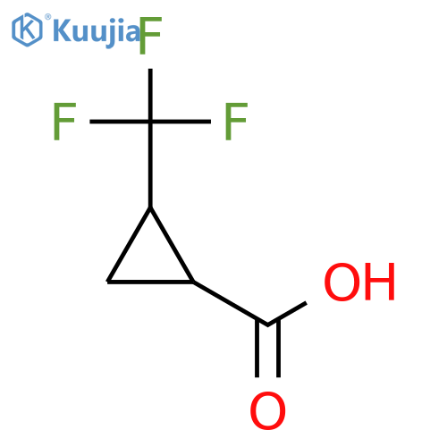 trans-2-(Trifluoromethyl)cyclopropanecarboxylic Acid structure