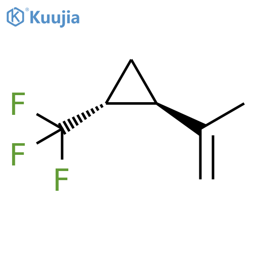 Cyclopropane, 1-(1-methylethenyl)-2-(trifluoromethyl)-, (1R,2R)-rel- structure