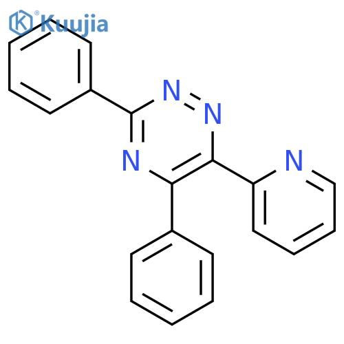 1,2,4-Triazine, 3,5-diphenyl-6-(2-pyridinyl)- structure