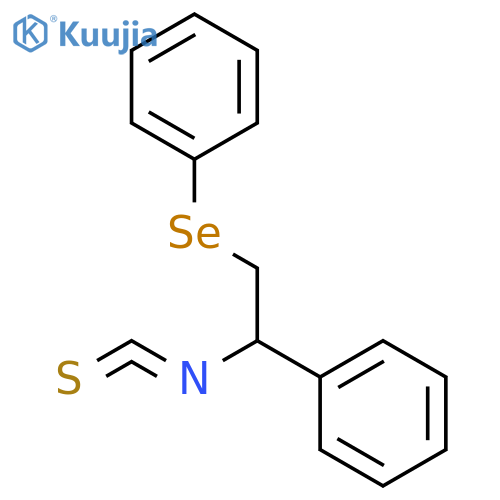 Benzene, [(2-isothiocyanato-2-phenylethyl)seleno]- structure