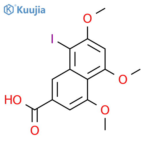2-Naphthalenecarboxylic acid, 8-iodo-4,5,7-triMethoxy- structure