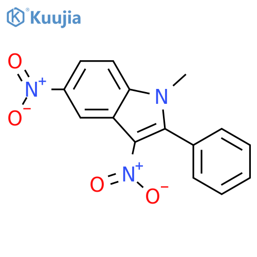 1H-Indole, 1-methyl-3,5-dinitro-2-phenyl- structure