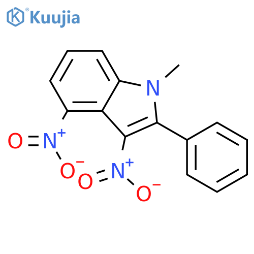 1H-Indole, 1-methyl-3,4-dinitro-2-phenyl- structure