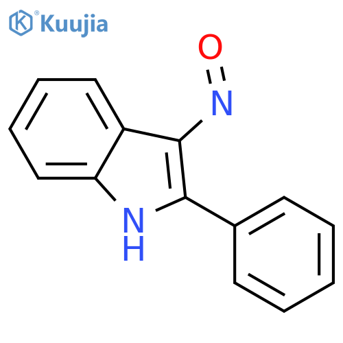 3-nitroso-2-phenyl-1H-indole structure
