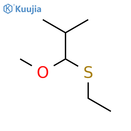 Propane, 1-(ethylthio)-1-methoxy-2-methyl- structure