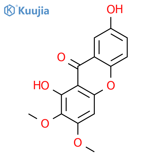 9H-Xanthen-9-one, 1,7-dihydroxy-2,3-dimethoxy- structure