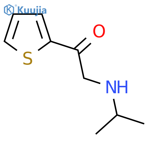 2-Isopropylamino-1-thiophen-2-yl-ethanone structure