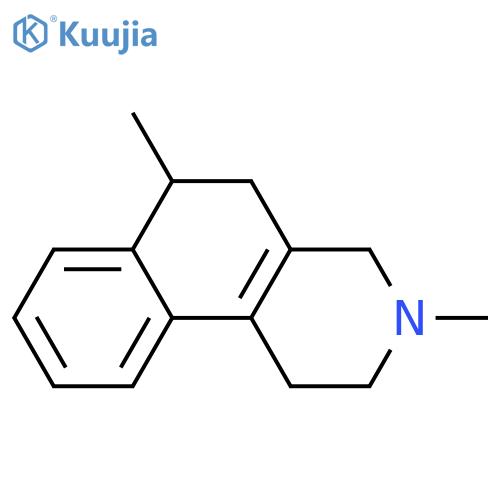 Benz[f]isoquinoline,1,2,3,4,5,6-hexahydro-3,6-dimethyl- structure