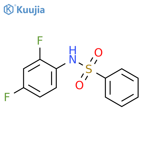 N-(2,4-Difluorophenyl)benzenesulfonamide structure