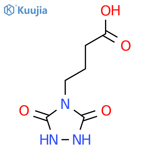4-(3,5-Dioxo-1,2,4-triazolidin-4-yl)butanoic acid structure