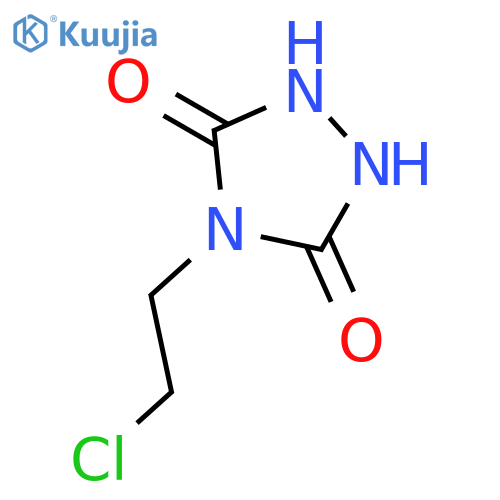 1,2,4-Triazolidine-3,5-dione, 4-(2-chloroethyl)- structure