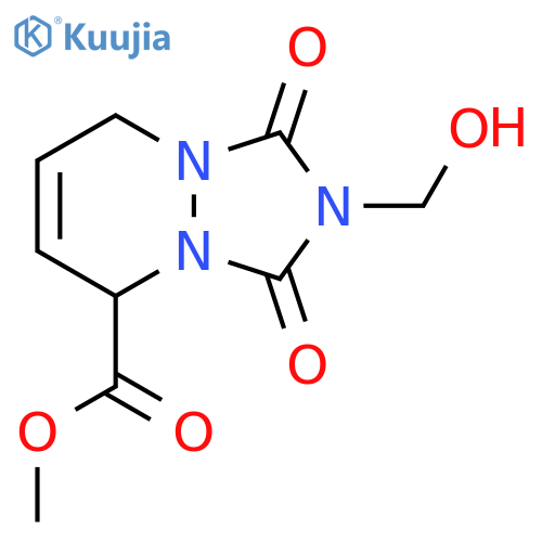 1H-[1,2,4]Triazolo[1,2-a]pyridazine-5-carboxylic acid, 2,3,5,8-tetrahydro-2-(hydroxymethyl)-1,3-dioxo-, methyl ester structure