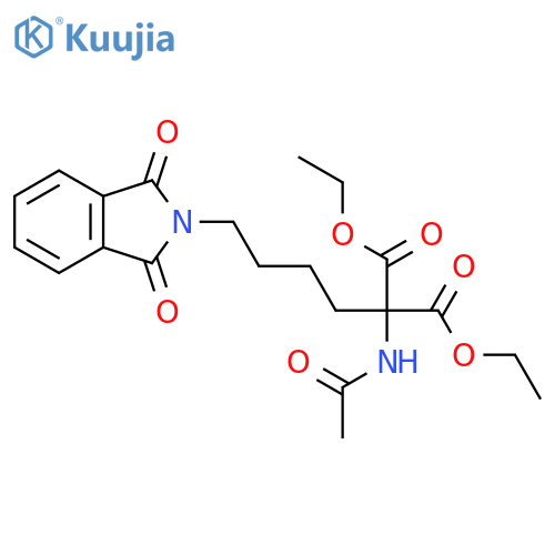 Propanedioic acid, 2-(acetylamino)-2-[4-(1,3-dihydro-1,3-dioxo-2H-isoindol-2-yl)butyl]-, 1,3-diethyl ester structure