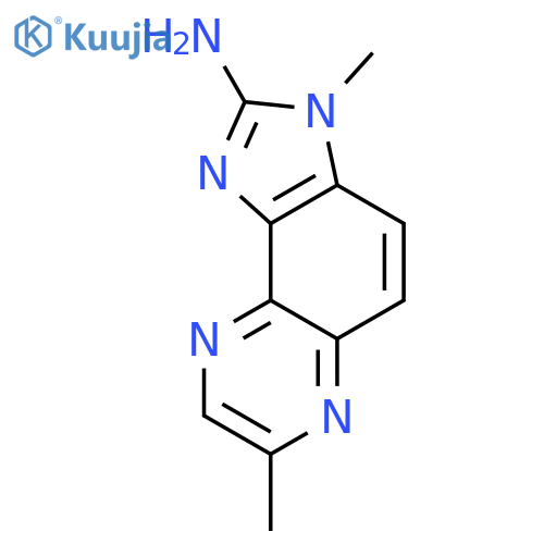 2-Amino-3,7-dimethylimidazo4,5-fquinoxaline structure