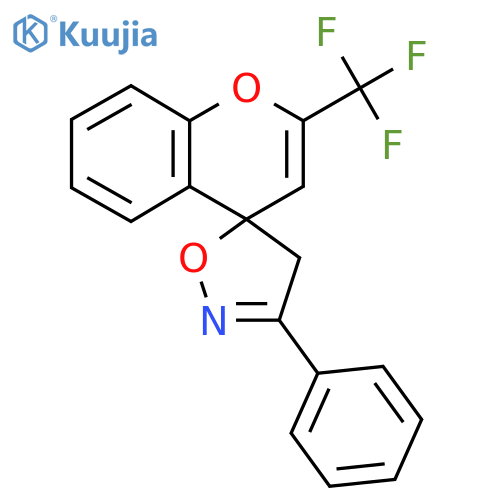 2-Trifluoromethyl-4H-chromene-4-spiro-5',3'-phenyl-4',5'-dihydroisoxazole structure