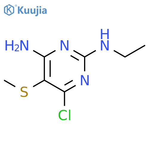 2,4-Pyrimidinediamine,6-chloro-N2-ethyl-5-(methylthio)- structure